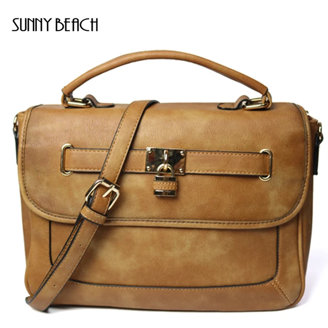 Sunny Beach Luxury Designer Vintage Handbag Preppy Style Leather Bag Sunny Beach Luxury Designer Vintage Handbag Preppy Style Leather Bag Women Bolsas Female Tote Bags