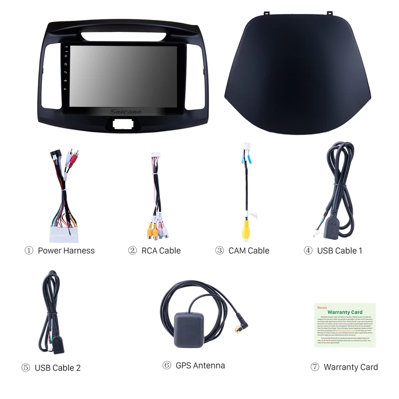 Best Seicane 9 inch Android 8.1 for 2011 2012 2013 2014 2015 2016 Hyundai Elantra Radio GPS Navigation System with HD Touch SWC 3