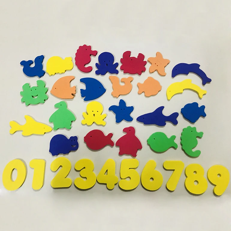 Для маленьких детей с буквенным проектом, головоломки игрушки для ванной комнаты 36 шт./компл. мягкой EVA детское Ванная комната развивающие всасывания до водные игрушки пляж игрушка утка сетка сумка-Органайзер