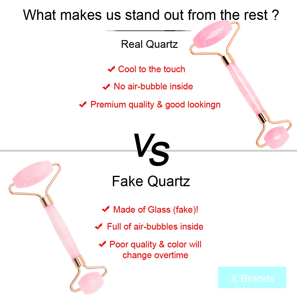 Rose Quartz Jade Roller Massage Facial Massager Machine Face Roller Facial Roller Face Slimming Massager Body 5