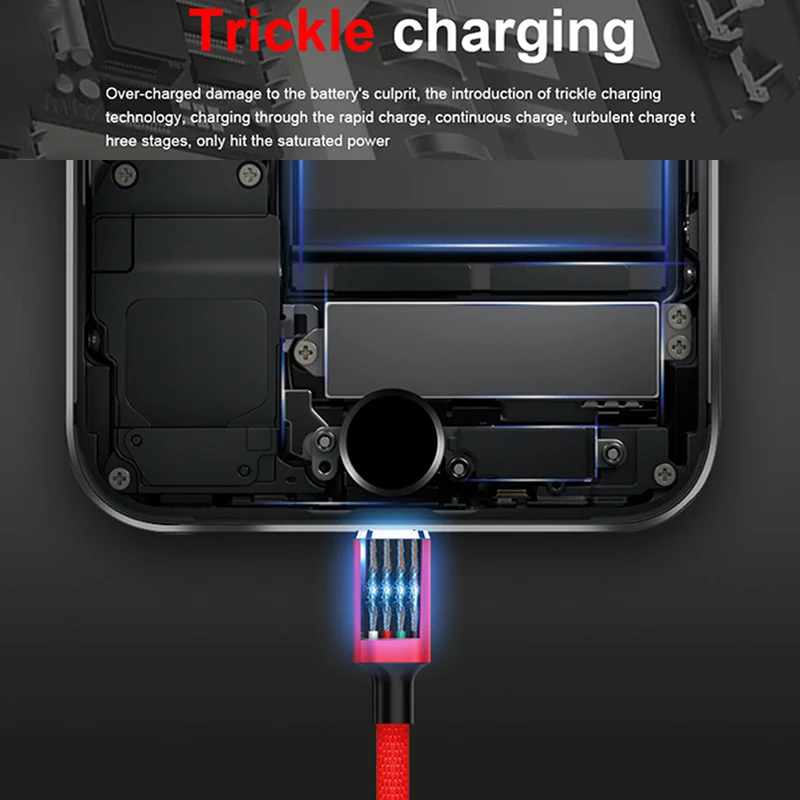 NOHON 3 в 1 кабель Micro usb type-C для samsung S8 Xiaomi 4 LG Lighting 8 Pin для iPhone 7 8 Plus X Phone зарядный кабель 1,2/2 м