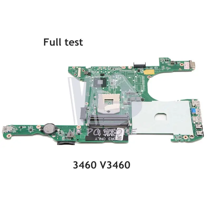 NOKOTION ноутбук материнская плата для Dell Vostro 3460 V3460 основная плата CN-0JK5GY 0JK5GY JK5GY DA0V08MB6D1 HD4000 UMA DDR3 протестированы