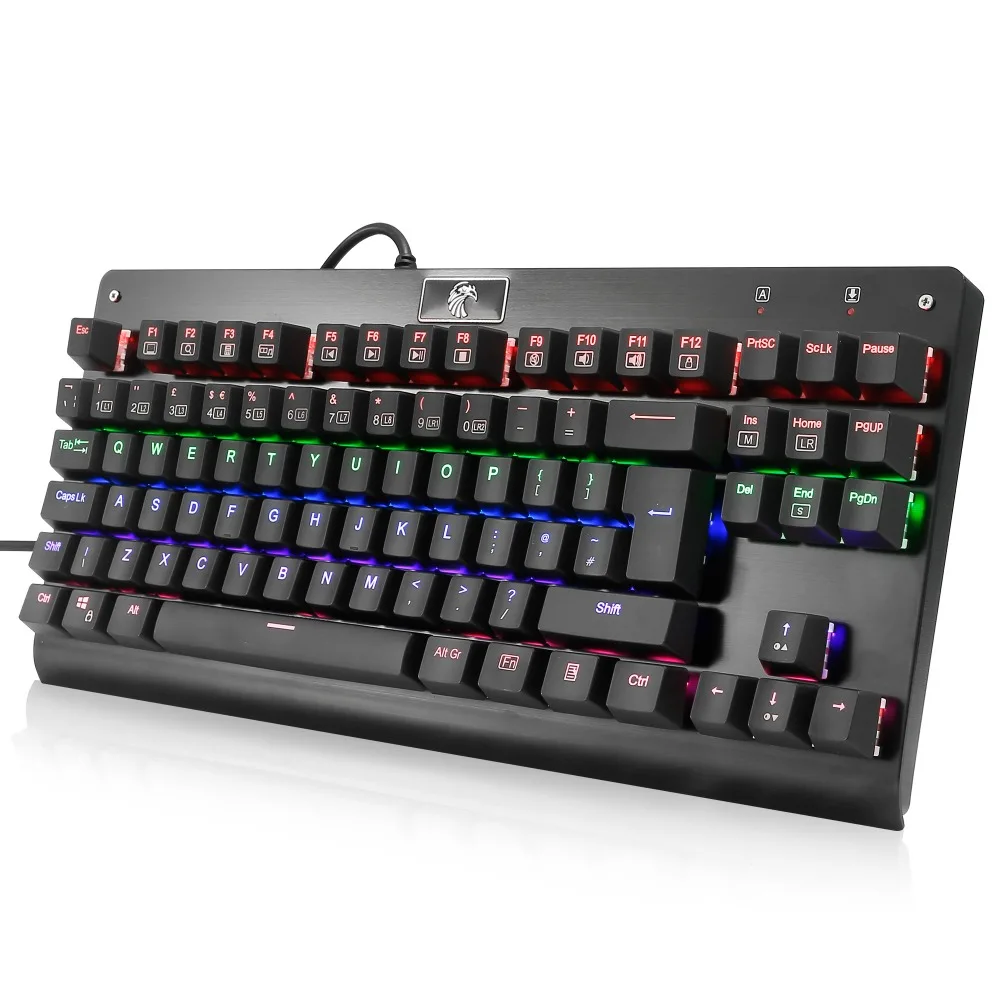 Z77 TKL Механическая британская раскладка клавиатуры 88 клавиш без цифры игровая