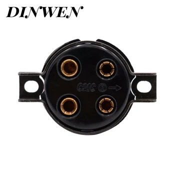 

CMC 4PIN TUBE SOCKET Bakelite Valve Base Gold Plated Copper Feet for 2A3 300B FU-811 274A 572B Vintage Audio Amplifier DIY HiFI