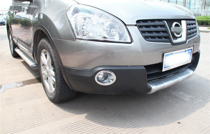 Для NISSAN QASHQAI 2008- Передняя Задняя ABS Хромированная противотуманная фара крышка автомобиля-Стайлинг пластиковая накладка противотуманная фара отделка Защитная Наклейка