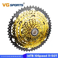 Хит, VG sports MTB 10 скоростей, 11-50 T, кассета свободного хода, 10 S, звездочки, велосипед, горный велосипед, 50 T, Бесплатные части колес, 594 г