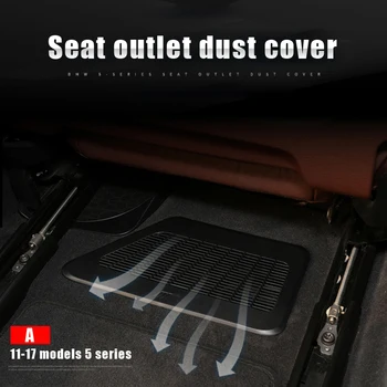 

2 pieces Under Seat Grille air condition dust vent Cover Mat For BMW 5 Series F10/F11/F18 11-17 18 Car Styling Vent Cover