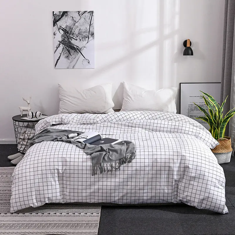 LOVINSUNSHINE Comforter Bedding Sets King Duvet Cover Set Quilt Cover Set Queen Size NP01 - Цвет: white