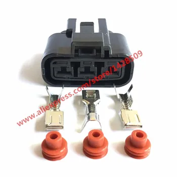 

20 Sets Fan Socket Automotive Electrical Wire 3 Pin Power Cord Female Connector QLW-A-3F-B Receptacle Kit QLW-A-3F-GR For Honda