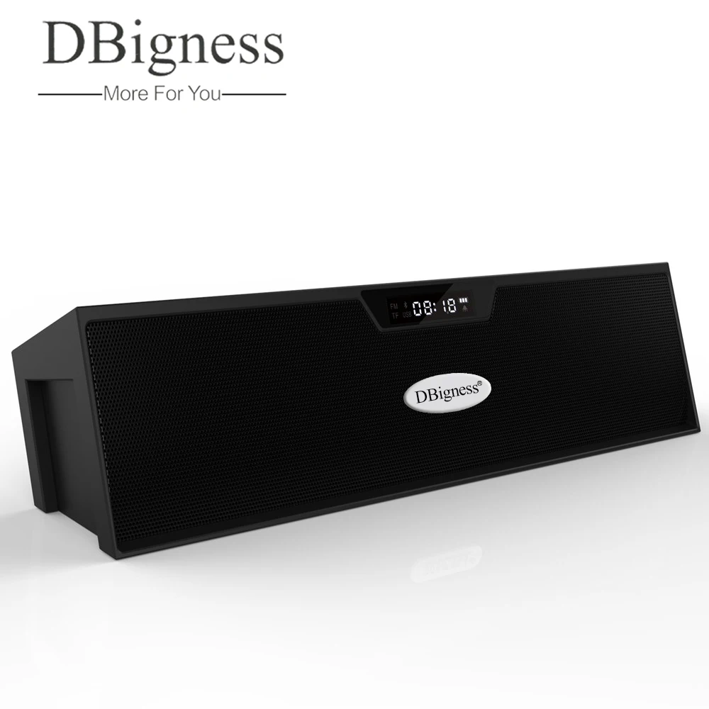 Dbigness портативный динамик s HiFi Bluetooth динамик Lcd с микрофоном Поддержка FM радио Micro SD TF карта линия в Play стерео звуковая коробка