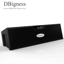 Dbigness портативный динамик s HiFi Bluetooth динамик Lcd с микрофоном Поддержка FM радио Micro SD TF карта линия в Play стерео звуковая коробка