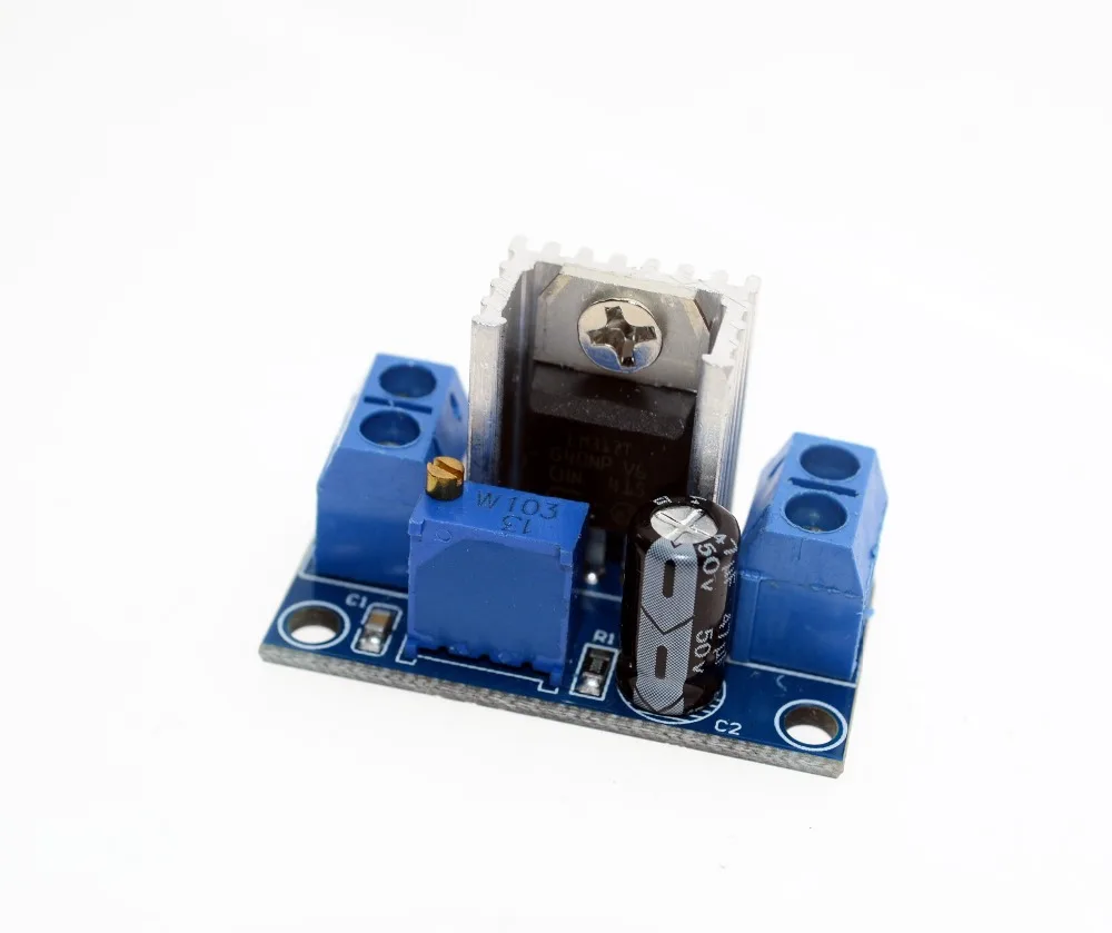 2pcs DC Linear Converter Buck Step Down LM317 Low Ripple Module Power Supply New
