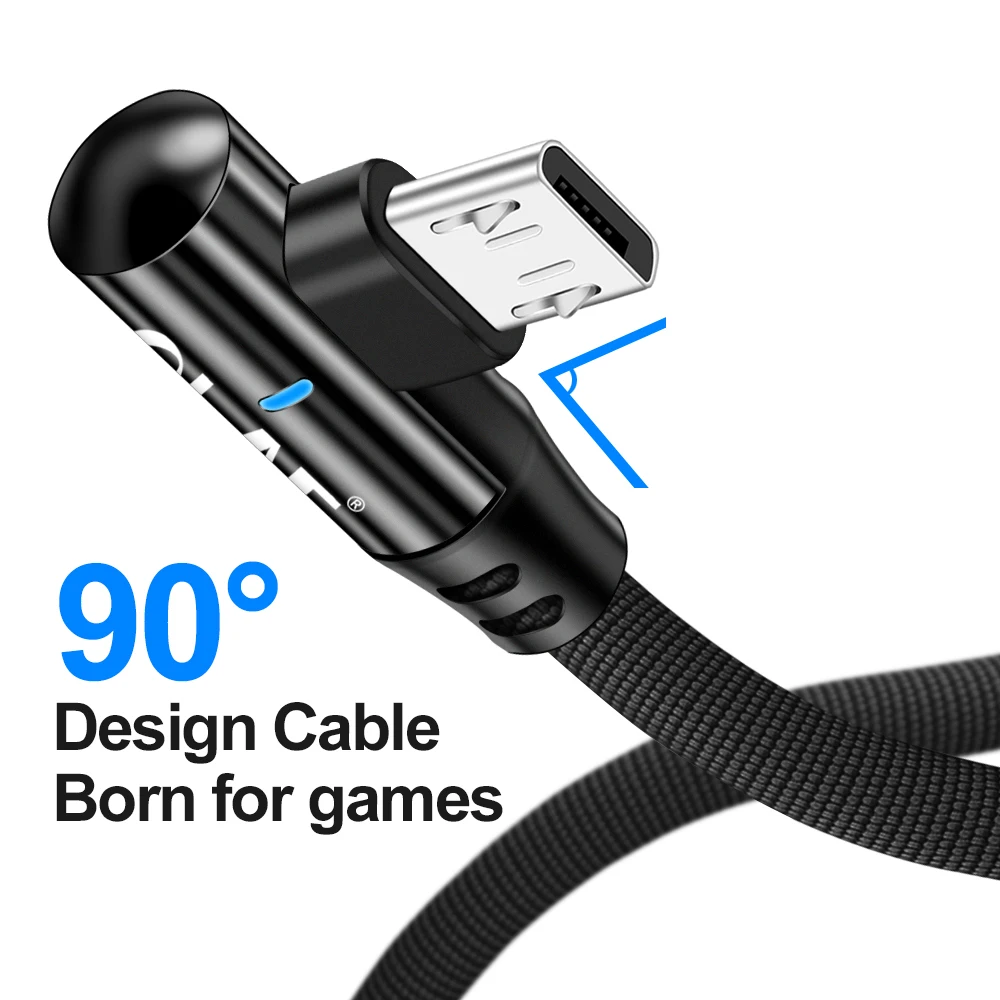 Олаф 2.4A Быстрая зарядка 90 градусов локоть Micro USB кабель для Samsung S7 для Xiaomi LG планшет Android мобильный телефон USB зарядный шнур