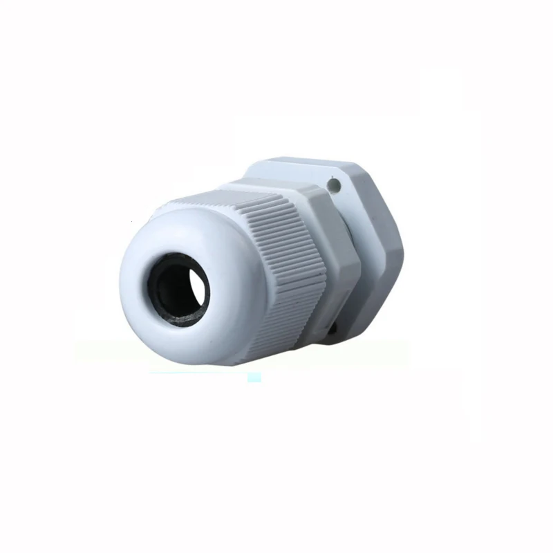 Cable Glands PG7 Plastic Nylon Waterproof Joints IP68 cable connector For 3-6.5mm cable Black/white 100pcs/lots