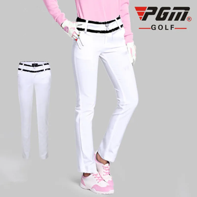 Ограниченная серия, брюки для мужчин, Celana Golf Pgm Golf, полная длина, спандекс, женские, на молнии, из плотной ткани, Kuz039, спортивные штаны для женщин