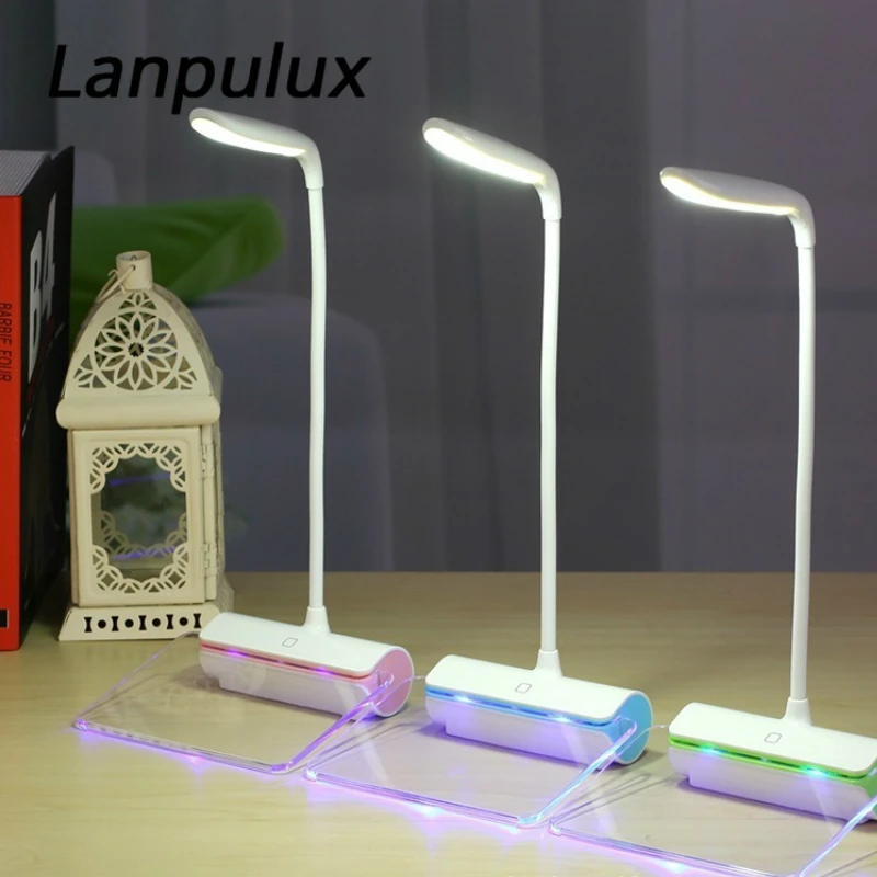Lanpulux настольная лампа для защиты глаз доска сообщений ночник с ручкой чтения