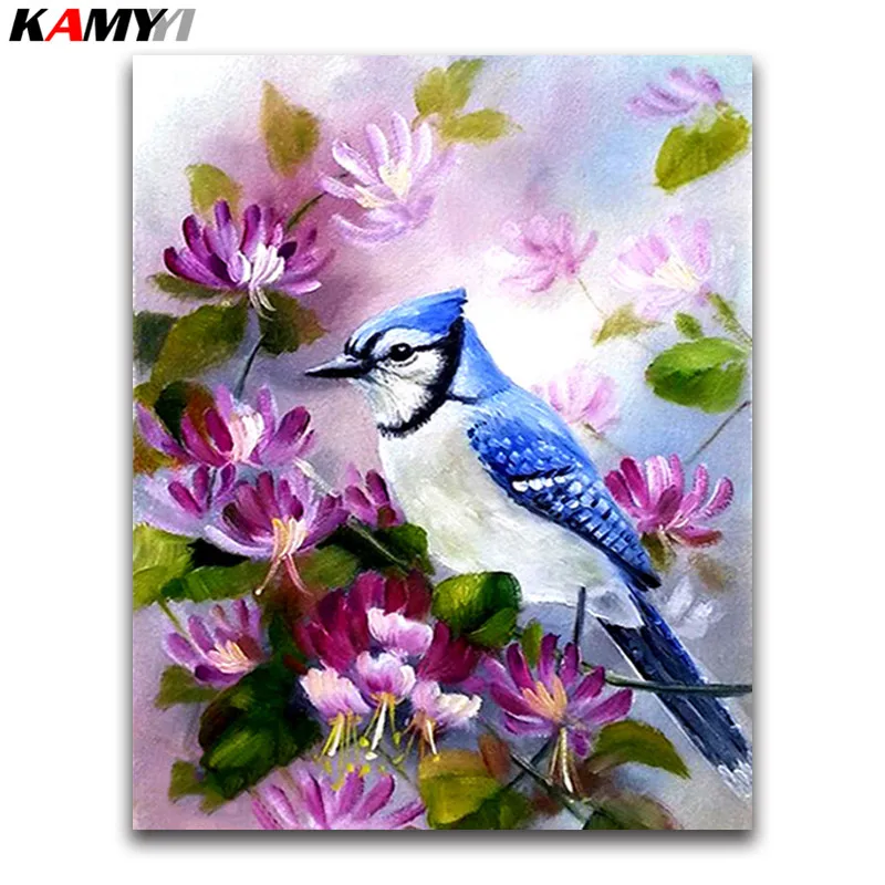 

Spring Bird 5d diy Diamond Painting Cross stitch Living Room Diamond Embroidery flowers Picture of Rhinestones Diamond Mosaic