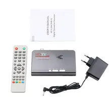 DVB-T DVB-T2 reveiver цифровой наземный HDMI 1080P DVB-T DVB-T2 VGA CVBS ТВ тюнер приемник с пультом дистанционного управления HD 1080P