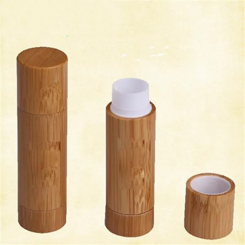 1 шт. 5 г бамбуковый тюбик для губной помады пустой бальзам для губ контейнер губная помада трубка DIY контейнер бальзам для губ Новые