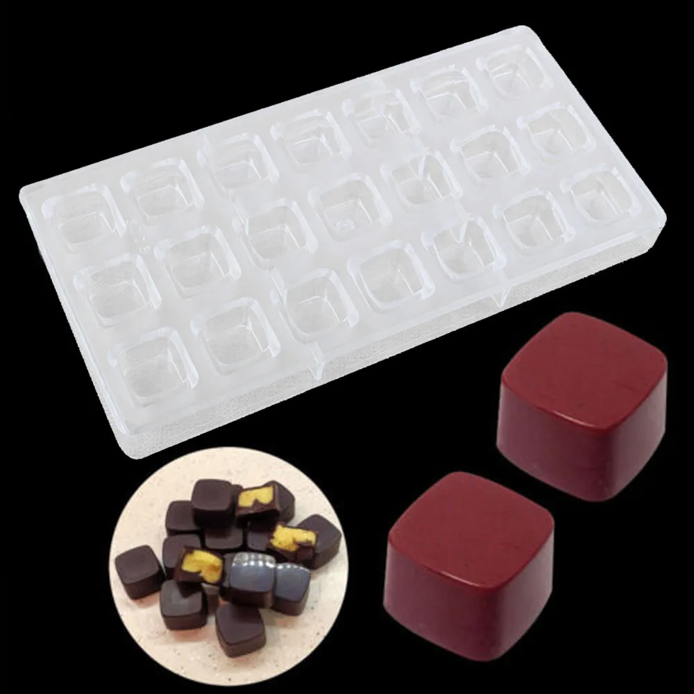 Three dimensional square chocolate mold 3D Chocolate Bar Mold