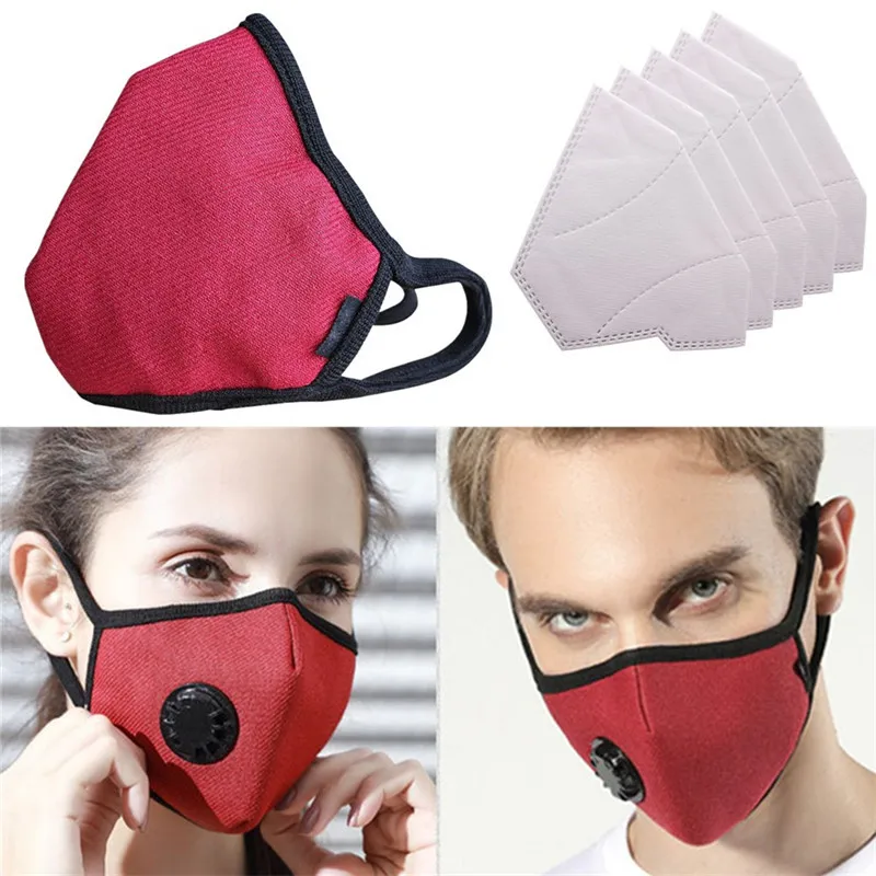 Grade N99 Anti Pollution Mask Washable Cotton Respirator With Grade N99 Anti Pollution Mask Washable Cotton Respirator With Replaceable Filters 5pcs For Paint Dust Mold Haze In Masks From Beauty Health On