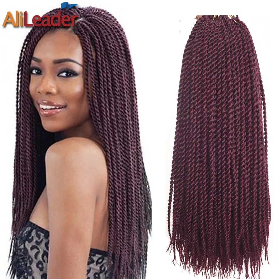 18 Inch Senegalese Twist Braid Crochet Hair Box Braids Micro Braid ...