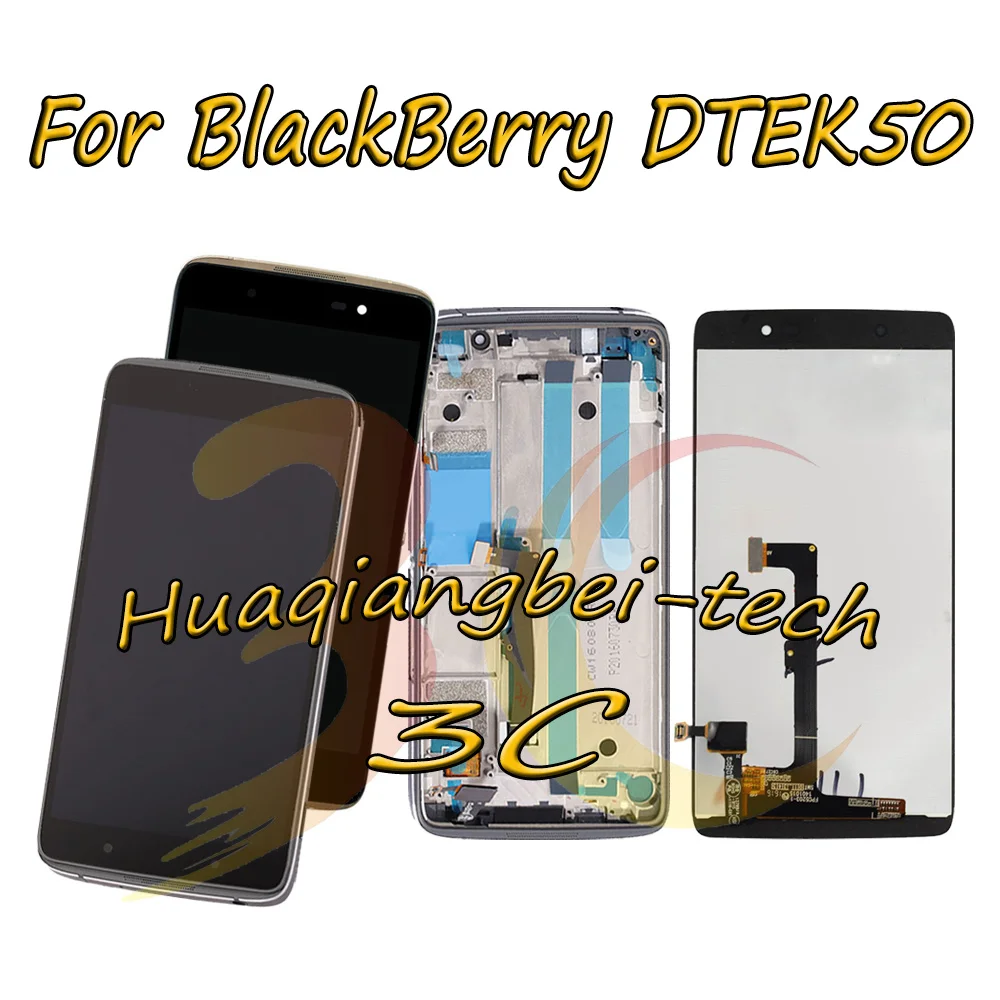 

5.2'' New For RIM BlackBerry DTEK50 STH100-1 / Neon STH100-2 Full LCD DIsplay + Touch Screen Digitizer Assembly + Frame Cover