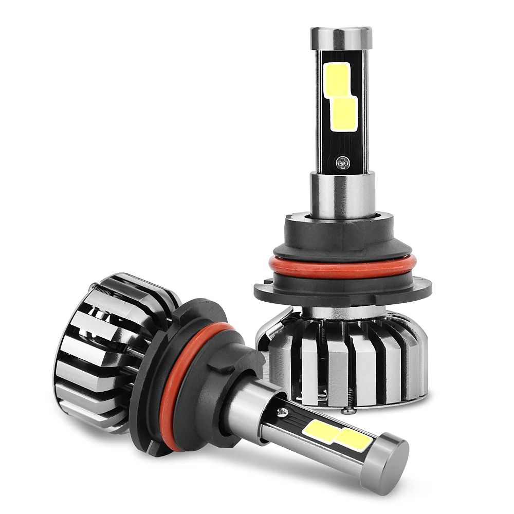

1Pair N7 LED 8000LM 9004 80W automotive headlamps lighting 6000K light lamp Replace Bulb w/ Anti-Dazzle Beam