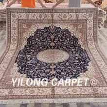 Yilong 8'x10' Классическая персидский дизайн шелковый ковер красивейшей восточные ковры онлайн(ZW025M8x10