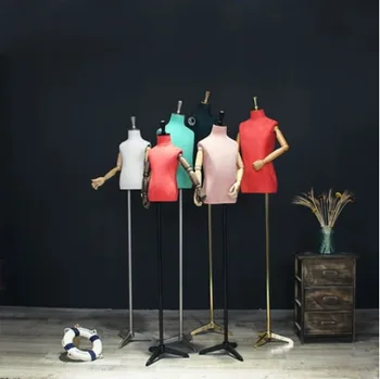 

Hot Sale Style Fabric Color Child Model Fiberglass Mannequin Child Fabric Cover Hot Sale