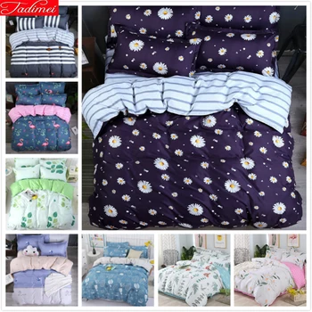 

Village Style Duvet Cover 3/4 pcs Bedding Set Couple Kids Child Soft Cotton Bed Linen Single Full Double Queen King Size 200x230