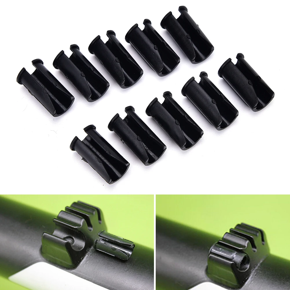 

10pcs Bike Disc Brake Cable Sets Pipe Line Deduction transmission Pipe C type Buckle Snap Clamp line pipe buckle Tubing buckle
