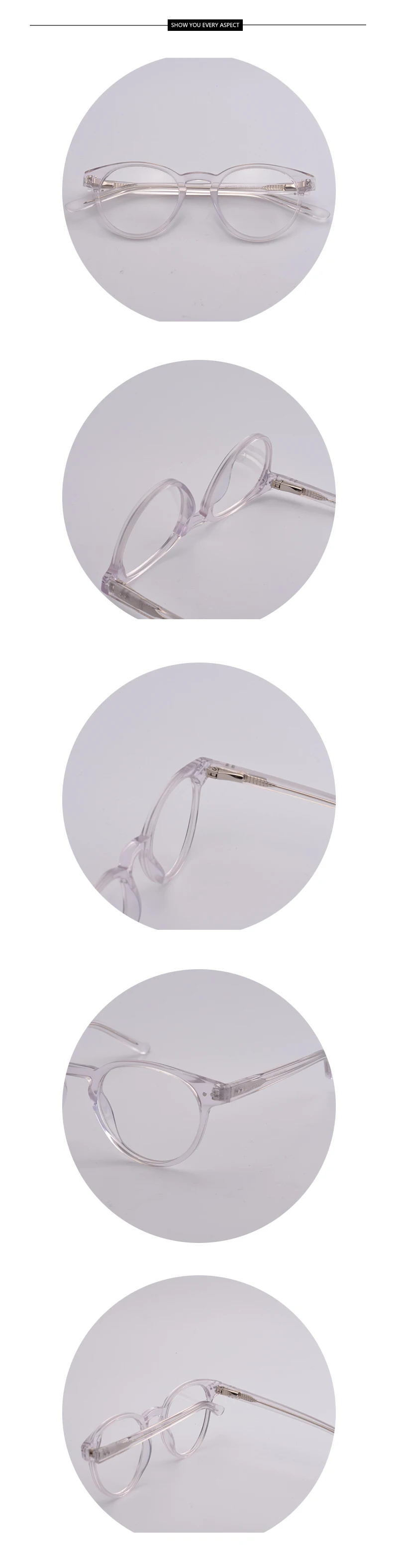 Kirka Transparent Glasses Women Frames Eyeglass Round Glasses Transparent Myopia Glasses Circle Spectacle Frames For Women (2)