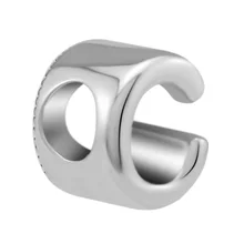 Подходит для браслетов Pandora Charms Letter C Beads 925 пробы-серебро-ювелирные изделия