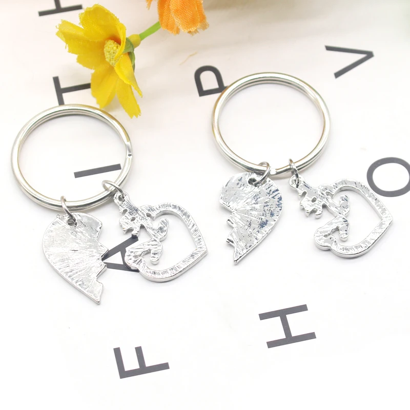 Fashion-Elk-Deer-Love-Heart-Couple-Pendant-Keychain-Accessories-Jewelry-Creative-Letter-Her-Buck-His-Doe (3)