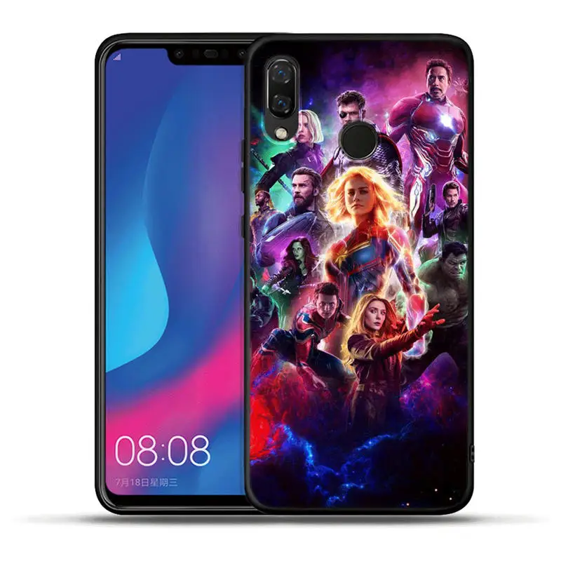 Чехол Marvel Мстители Герои милый Грут для Huawei Honor 20 Pro 10 9 9i 8 Lite 8X 8C 7A 7X V20 View 20 черный ТПУ чехол Etui