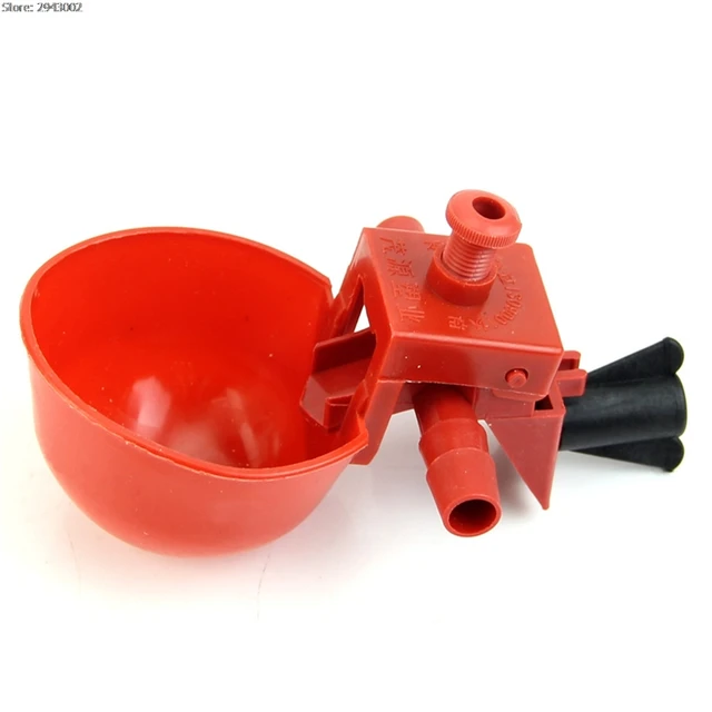 5pcs set automatic bird coop feed poultry water drinking cups