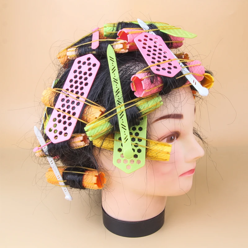 10pcs/bag Hair Clip pin Wave Perm Rod Bars Corn Curler DIY Curler Fluffy Clamps Rollers Fluffy Hair Roots Perm Styling Tool