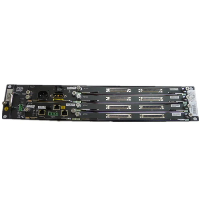 Оригинальный Z TE ZXDSL 9806H ADSL DSLAM с 4 картами ASTGC из 32 портов 8 кабелей AC + DC dual