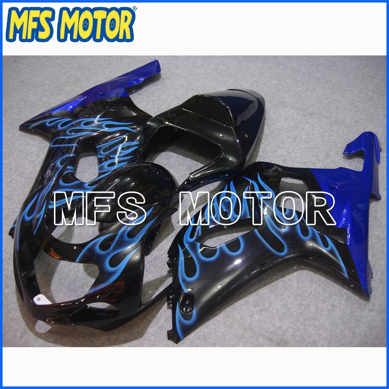 

Motorcycle Part ABS Injection Fairing Kit For Suzuki GSXR 1000 2000 01 2002 Blue Flame Black