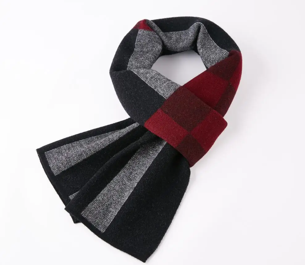 mens red scarf Newest fashion design casual scarves winter Men's 100% wool Scarf High Quality Warm Neckercheif Scarves mens designer scarf