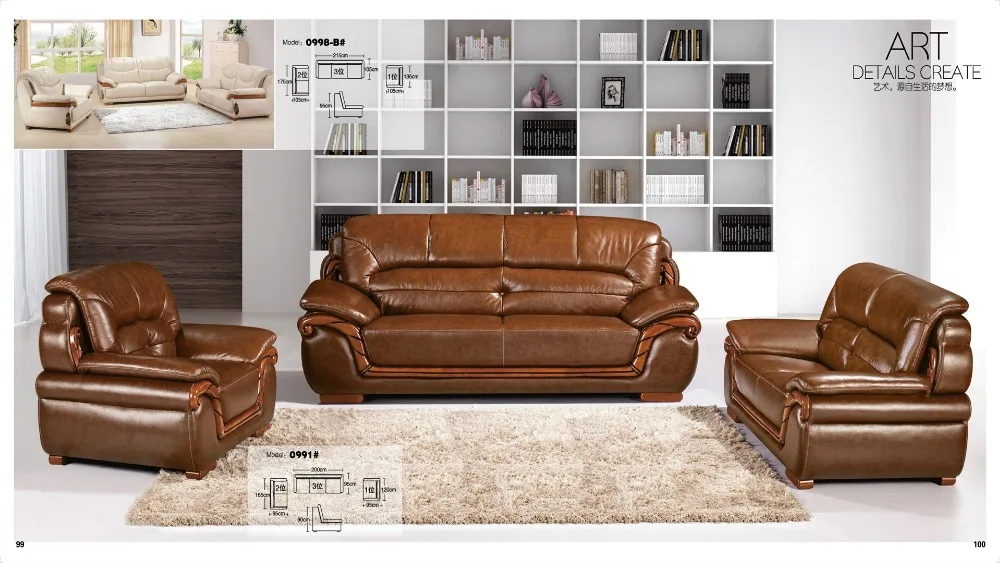 Iexcellent Modern Design Genuine Leather Sectional Sofa Set Iexcellent Modern Design Genuine Leather Sectional Sofa Set Living Room Furniture 1 2 3 In Sofas From On