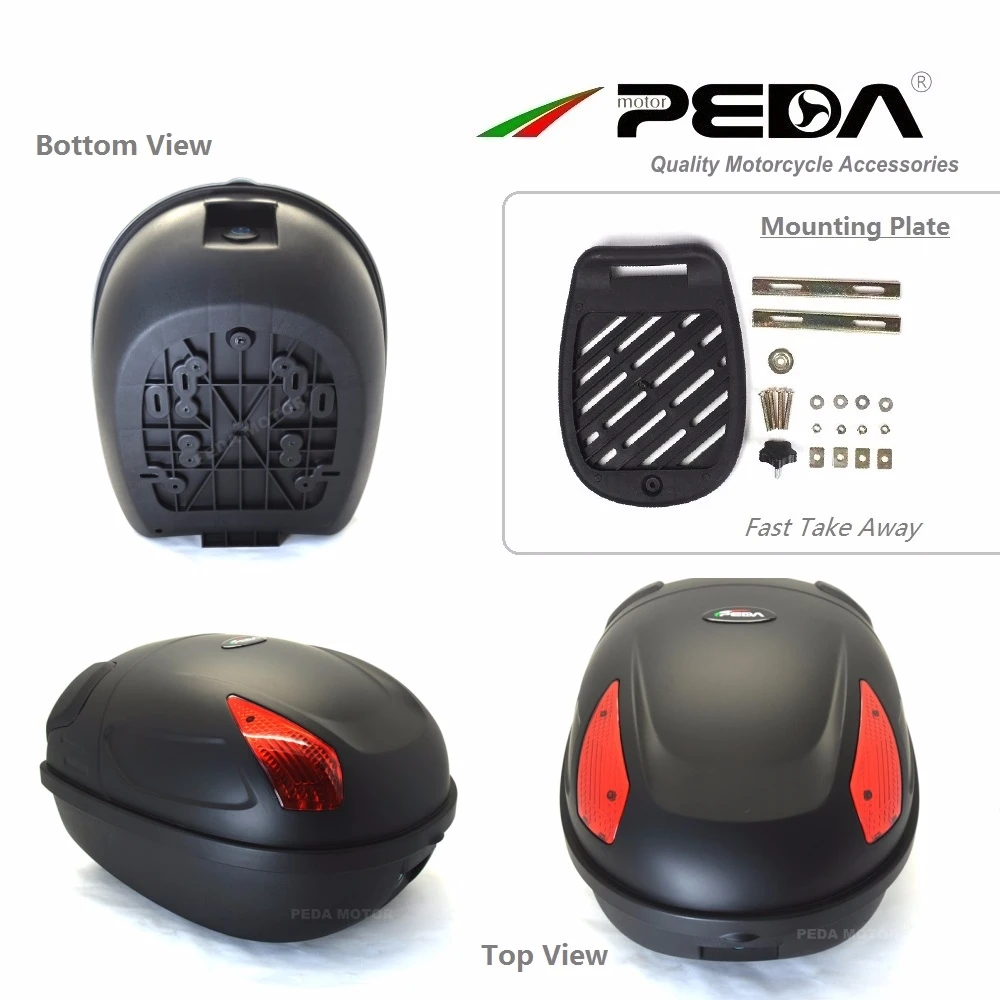 RU 2019 Ebike Top Case Box 17L e bike багаж электрический скутер багажник мотоцикл задние