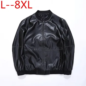 

Plus Size Genuine Leather Jacket 8XL 6XL 5XL 4XL Man 2018 NEW Sheepskin Leather Coat Spring Autumn Outwear jacket casual