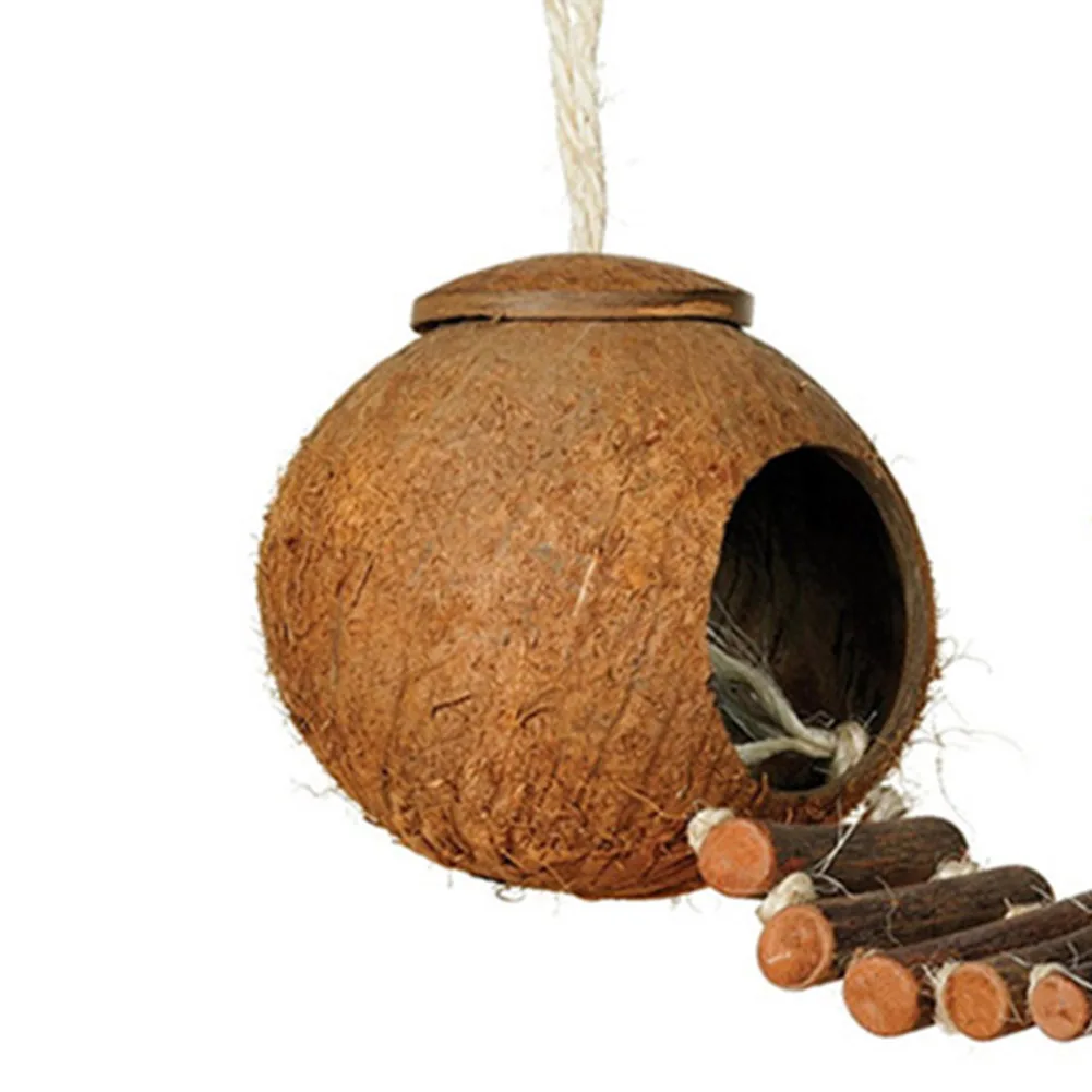 Buy 1PC Bird Cage Bird House Natural Coconut Shell
