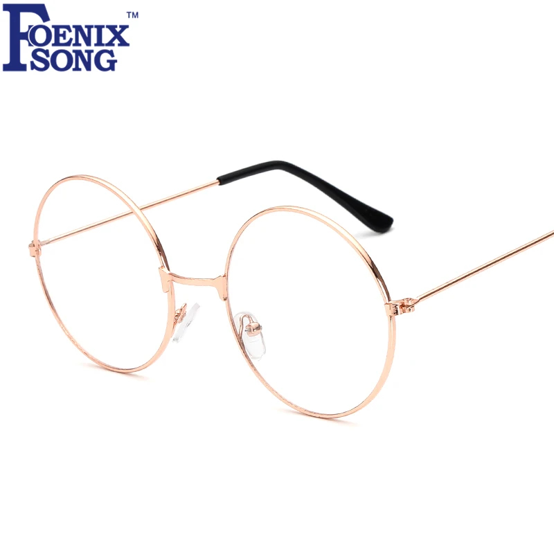 

FOENIXSONG Men Women Reading Glasses Gafas De Lectura Brand New Retro Eyewear Vintage Eyeglasses Black Gold Frame HH1861
