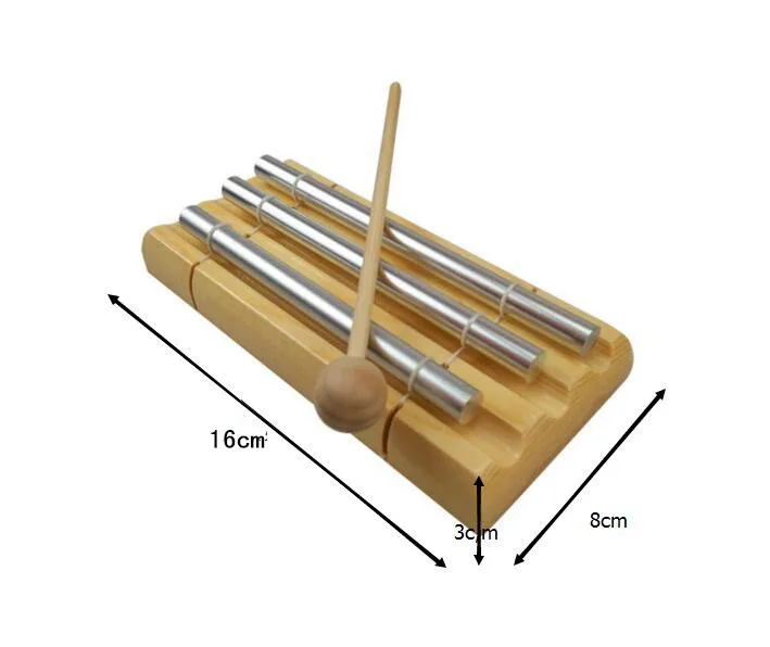 M-WS дерево металл три тона ручной ксилофон Раннее детство музыкальный Phoneme Orff инструмент