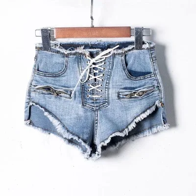 Vintage Tassel Denim Shorts Women Lace up Jeans Cute Shorts Streetwear Casual Party Shorts Female Vintage Tassel Denim Shorts Women Lace up Jeans Cute Shorts Streetwear Casual Party Shorts Female
