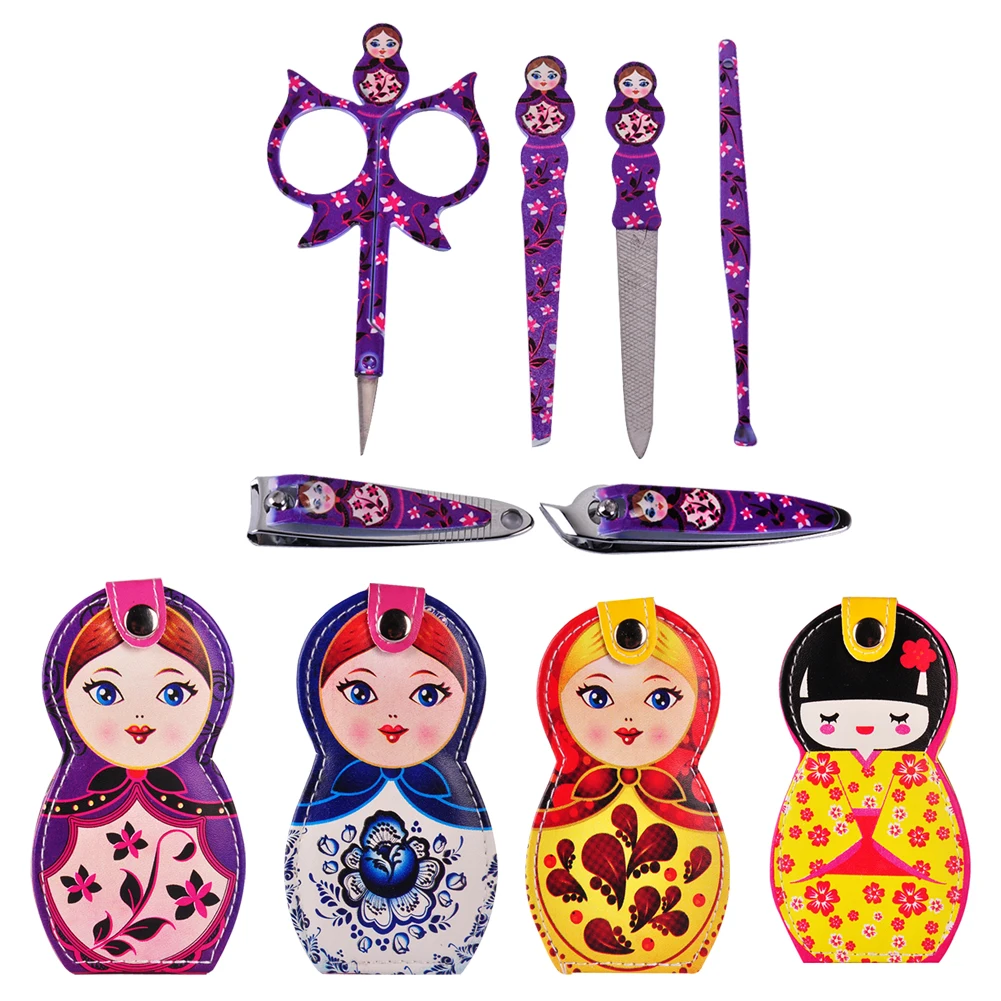 

Biutee 6Pcs Nail Clipper Kit Nail Care Scissor Tweezer Knife Eyebrow Manicure Set Tools Nail Care Set Pedicure Scissor