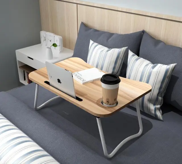 Laptop Table Lap Desk Bed Sofa Versatile Foldable Laptop Table Lap Desk Bed Sofa Versatile Foldable Tray Notebook Stand With Slot For Tablets Mobile Phone And Cup